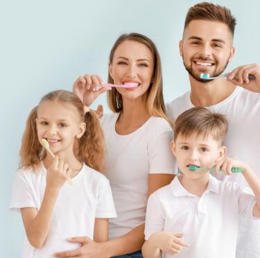 Family After Teeth Whitening | 3rd & Columbia Dental